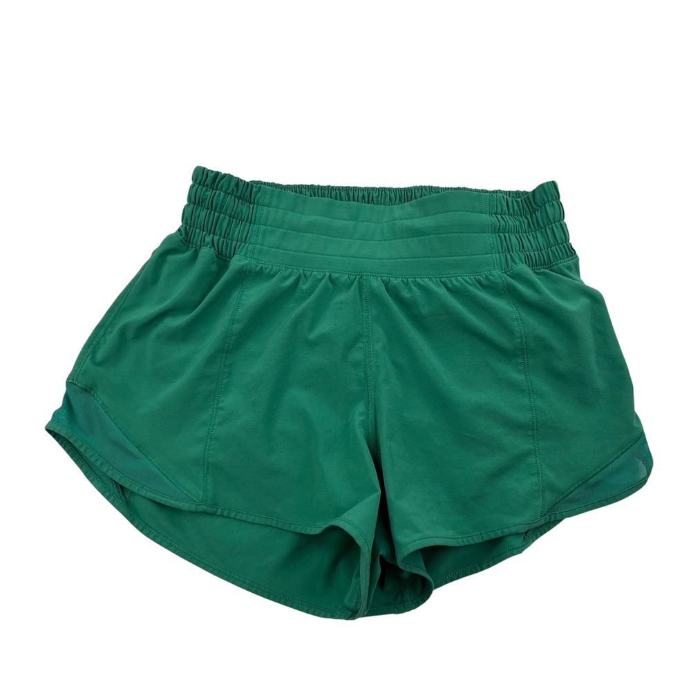 Lululemon Green Hotty Hot 2.5 Running Athletic Shorts Size 2